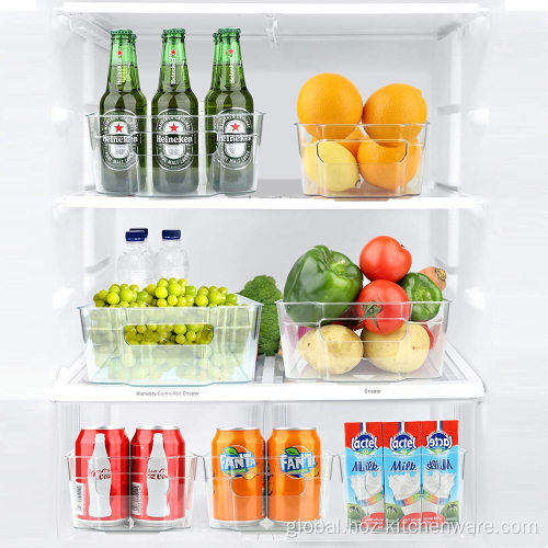 Fridge Organization Bins Durable and transparent PET kitchen organizer Factory